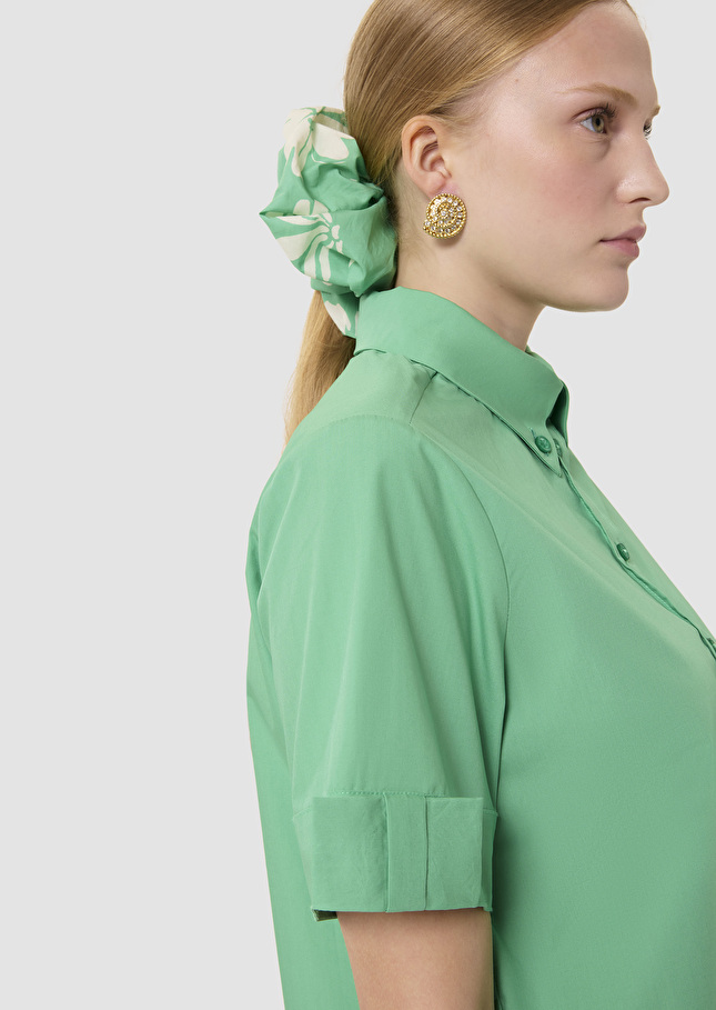 Chemise Charles verte en popeline Pistache TARA JARMON