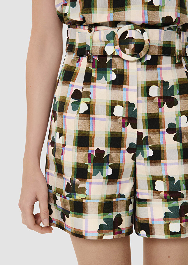 Short Bermuda Tara Jarmon Taille 38 - Occasion Très Bon état - Couleur Marine