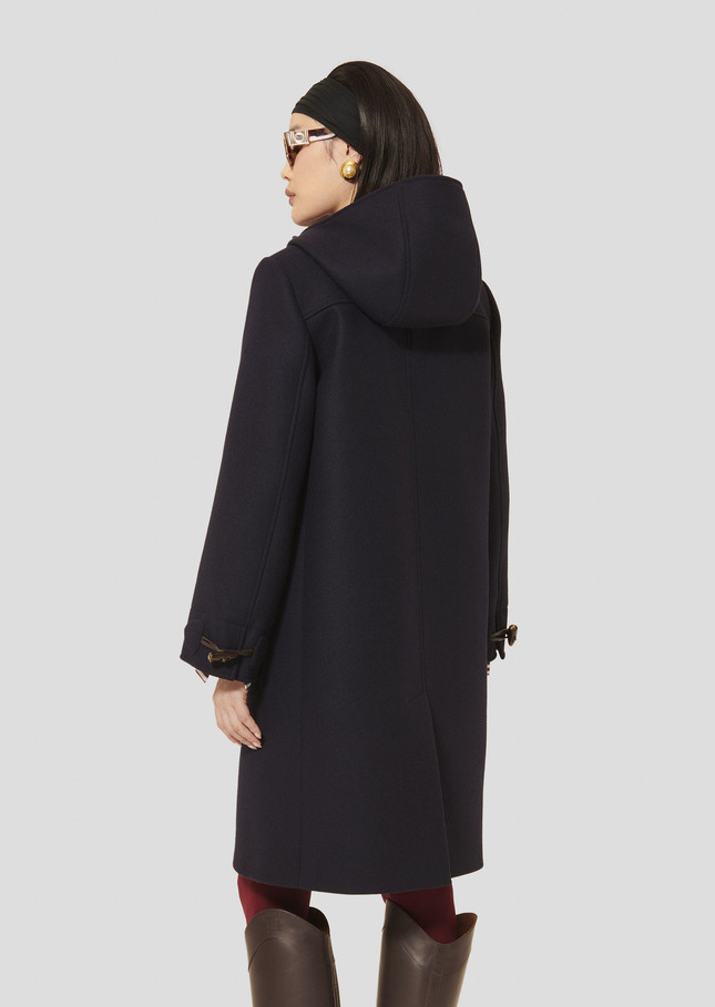 Manteau Manoela bleu nuit en laine Nuit TARA JARMON