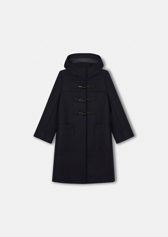 Manteau Manoela bleu nuit en laine Nuit TARA JARMON