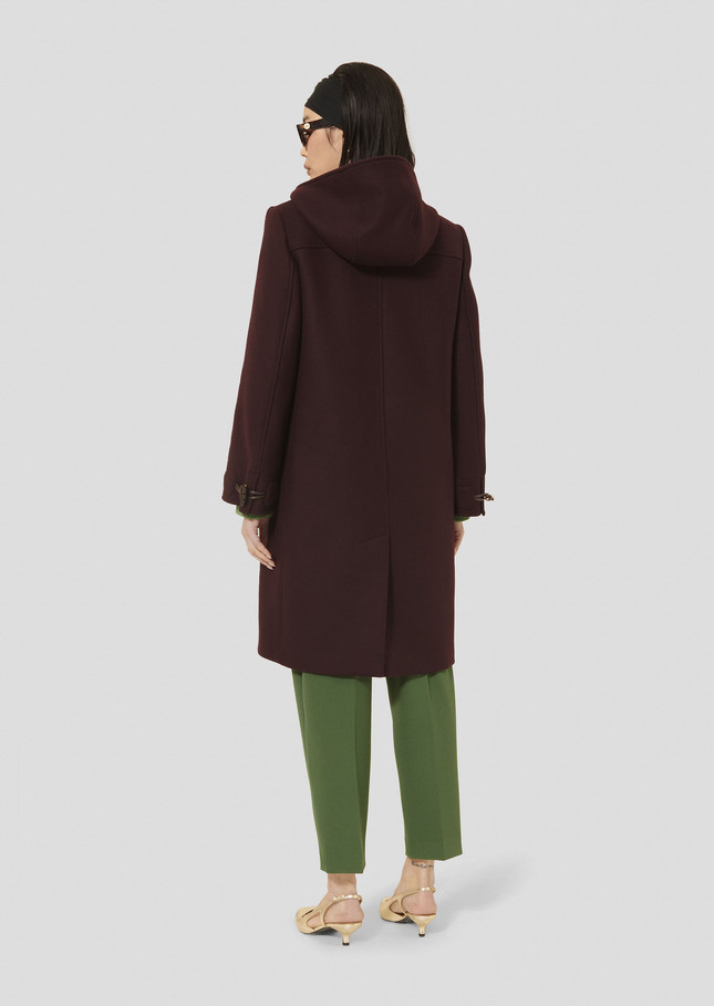 Manteau Manoela bordeaux en laine Figue TARA JARMON