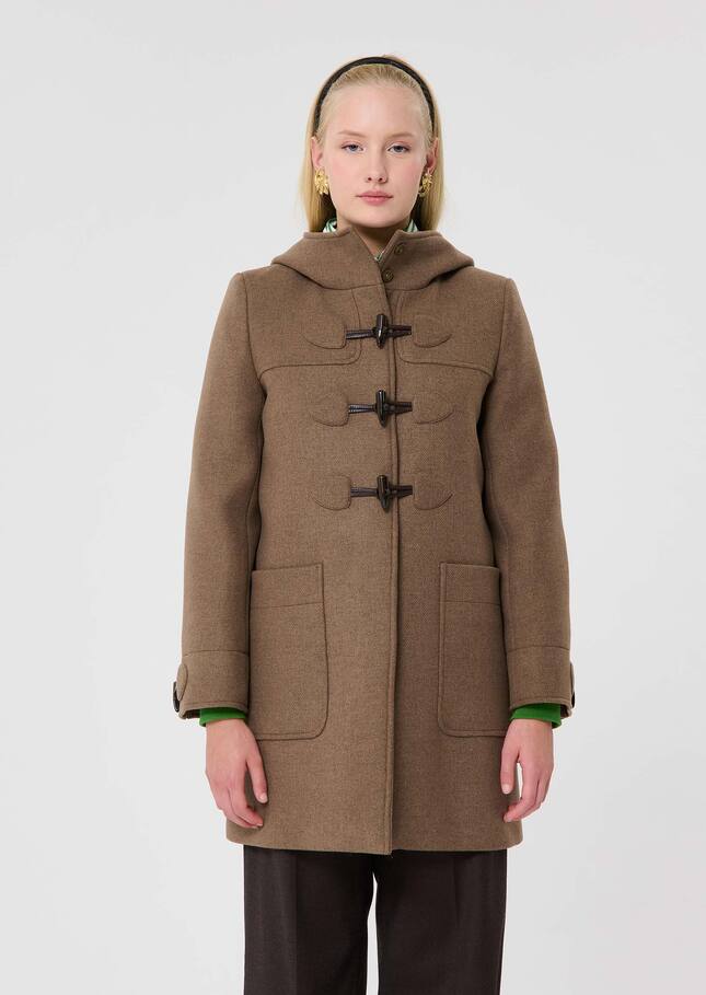 Manteau Manoelli marron en laine Noisette TARA JARMON