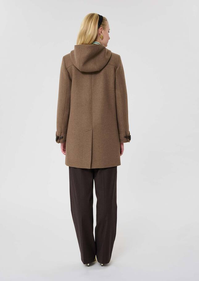 Manteau Manoelli marron en laine Noisette TARA JARMON