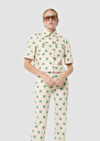 Chemise Christine écrue imprimé coeurs Pistache TARA JARMON