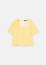 Top Timothee en vichy jaune Mimosa, Nuit TARA JARMON