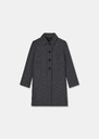 Manteau Madeline gris chiné en drap caban Gris chine TARA JARMON