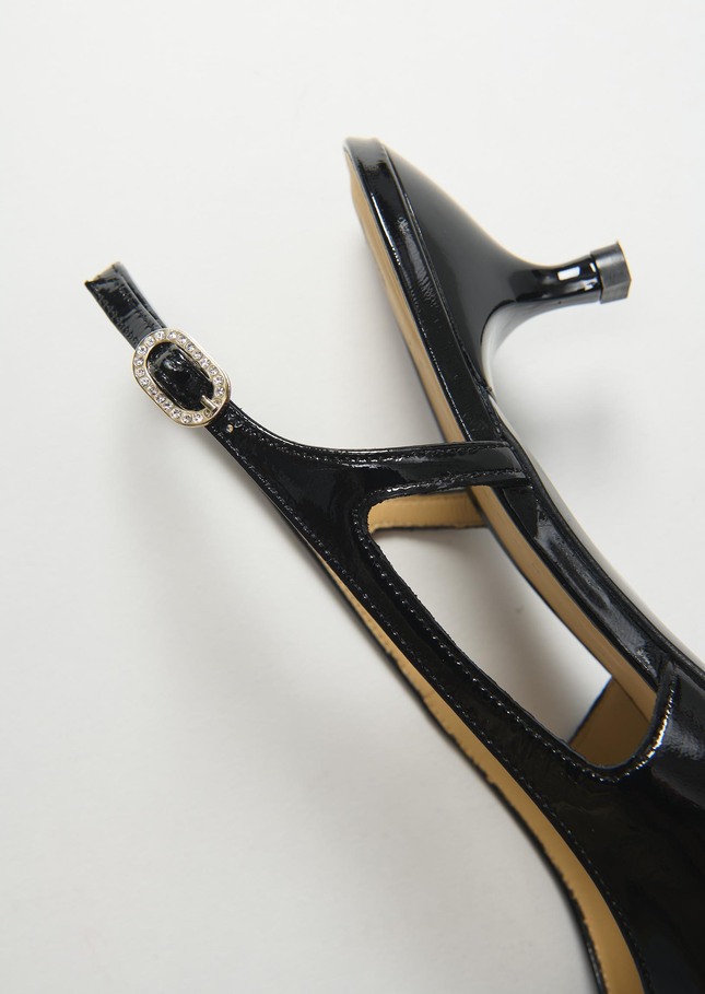 Escarpins Kaia noirs en cuir vernis Noir TARA JARMON