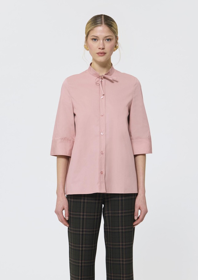 Chemise Clea rose pâle en popeline Blush TARA JARMON
