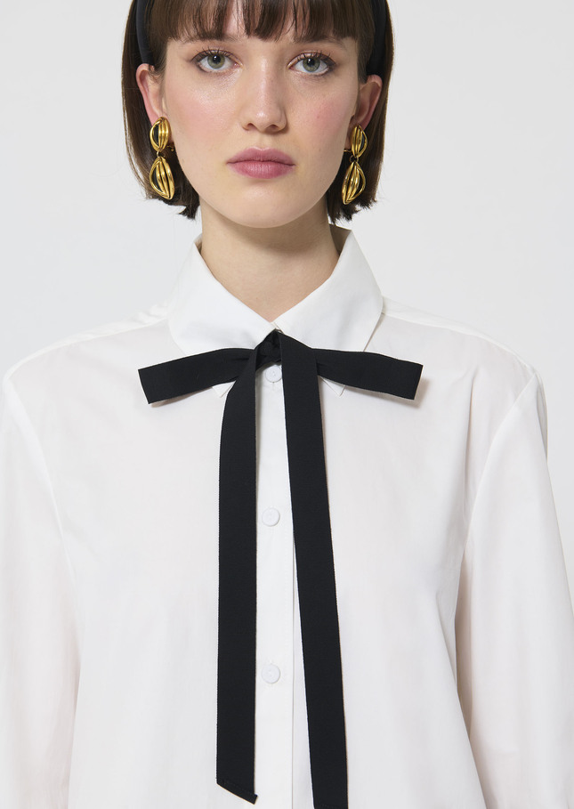 Chemise Clerissa blanche en popeline Blanc TARA JARMON