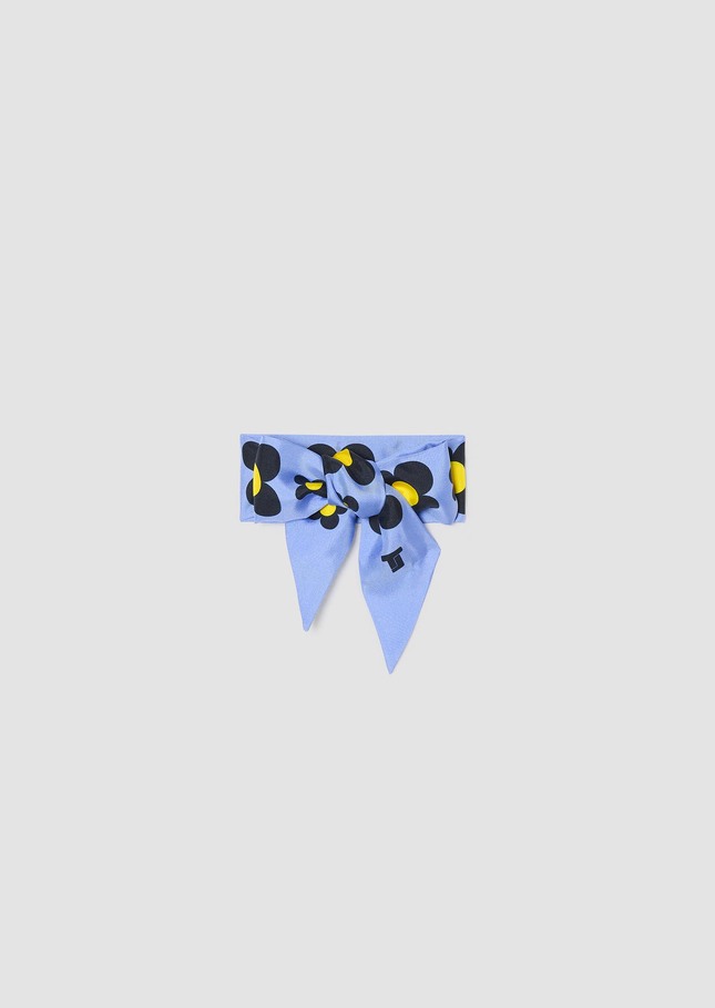 Foulard Elise bleu ciel en soie Horizon TARA JARMON