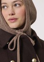Capuche Agnes beige en laine Ecru, Horizon, Nuit, Taupe TARA JARMON
