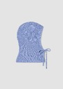 Capuche Agnes bleu ciel en laine Ecru, Horizon, Nuit TARA JARMON