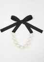 Collier Bella écru à grosses perles nacrées Ecru, Noir TARA JARMON