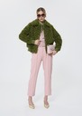 Blouson Bianca verte en fausse fourrure bouclettes Cactus, Chocolat, Grenat, Vert TARA JARMON