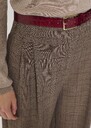 Ceinture Lea bordeaux en cuir embossé croco Grenat TARA JARMON