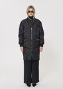 Doudoune Danielle matelassée noire motif monogramme Noir TARA JARMON