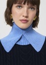 Col amovible Eclipse bleu ciel en laine Horizon, Noir, Nuit TARA JARMON