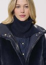 Col amovible Eclipse bleu nuit en laine Horizon, Noir, Nuit TARA JARMON