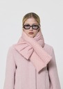 Echarpe Ethan matelassée rose pâle Blush, Noir, Vert anglais TARA JARMON