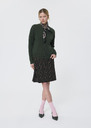 Gilet Gibus vert en laine merinos compacte Vert TARA JARMON