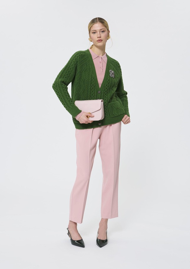 Gilet Greg vert en laine Cactus TARA JARMON