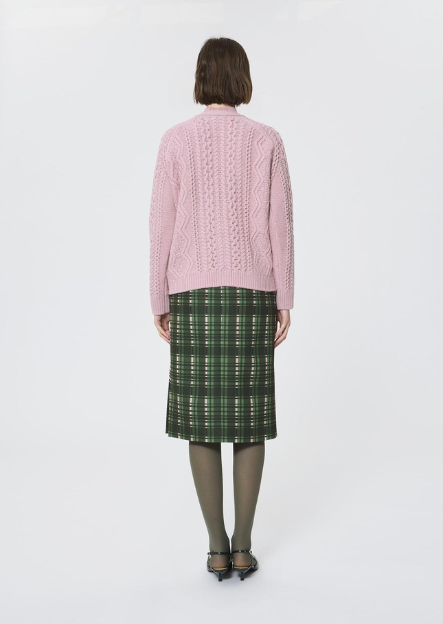 Gilet Greg rose pâle en laine Blush TARA JARMON