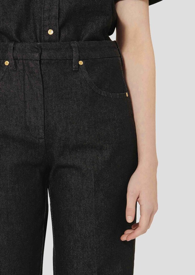 Jeans Jerome noir en denim Charcoal TARA JARMON