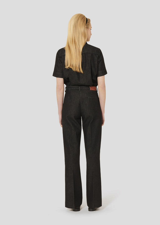Jeans Jerome noir en denim Charcoal TARA JARMON