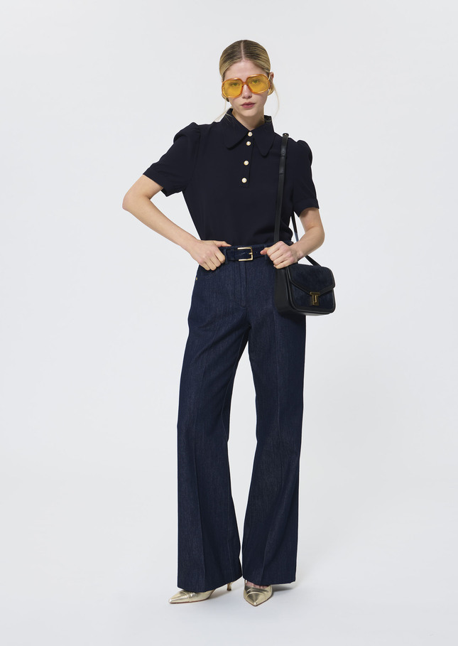 Jerome Jean bleu marine en denim Marine TARA JARMON