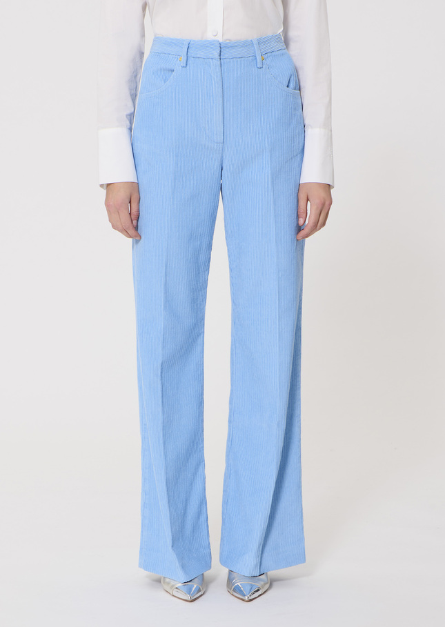 Jeans Jerome bleu ciel en velours côtelé Horizon TARA JARMON