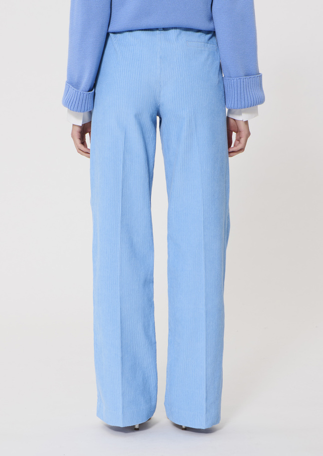 Jeans Jerome bleu ciel en velours côtelé Horizon TARA JARMON