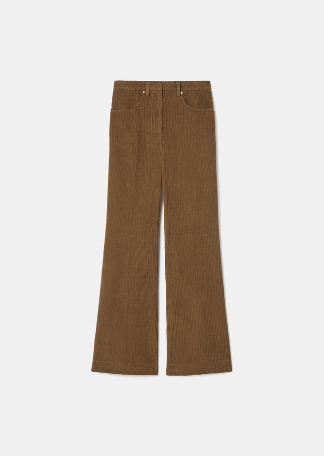 Jeans Jerome beige en velours côtelé Noisette TARA JARMON