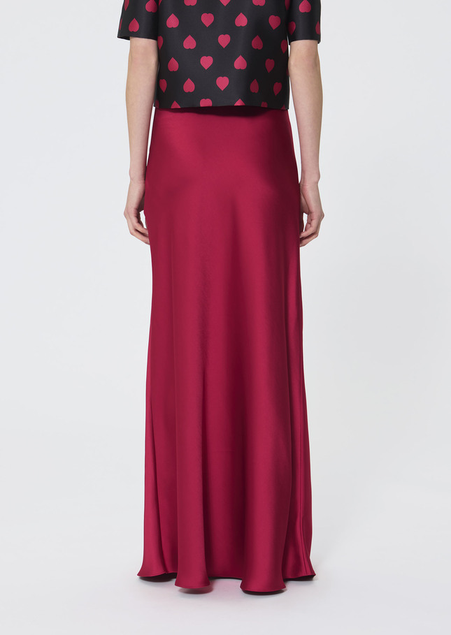 Jupe Jesta rouge en satin Grenat TARA JARMON