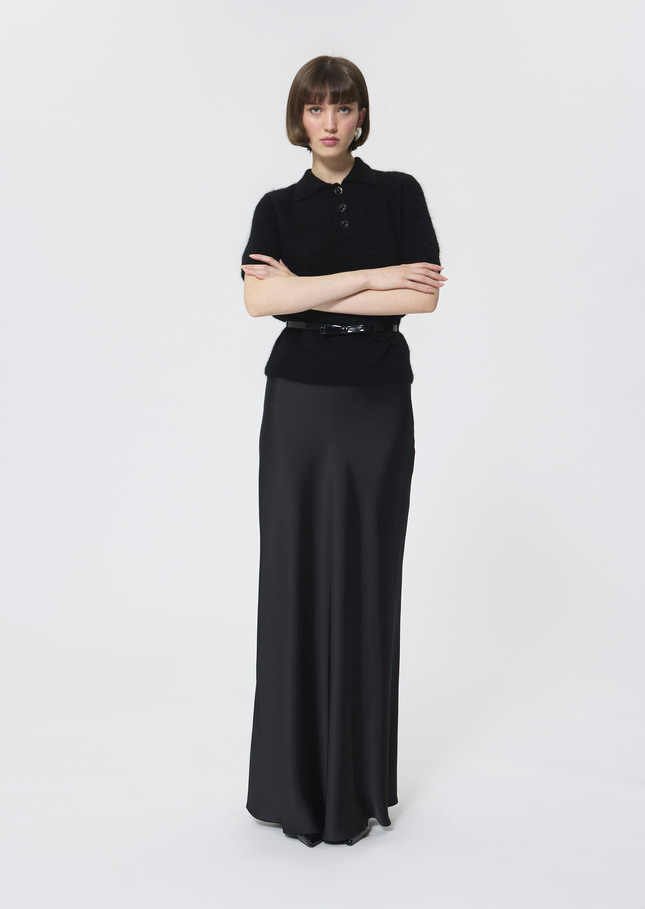 Jupe Jesta noire en satin Noir TARA JARMON