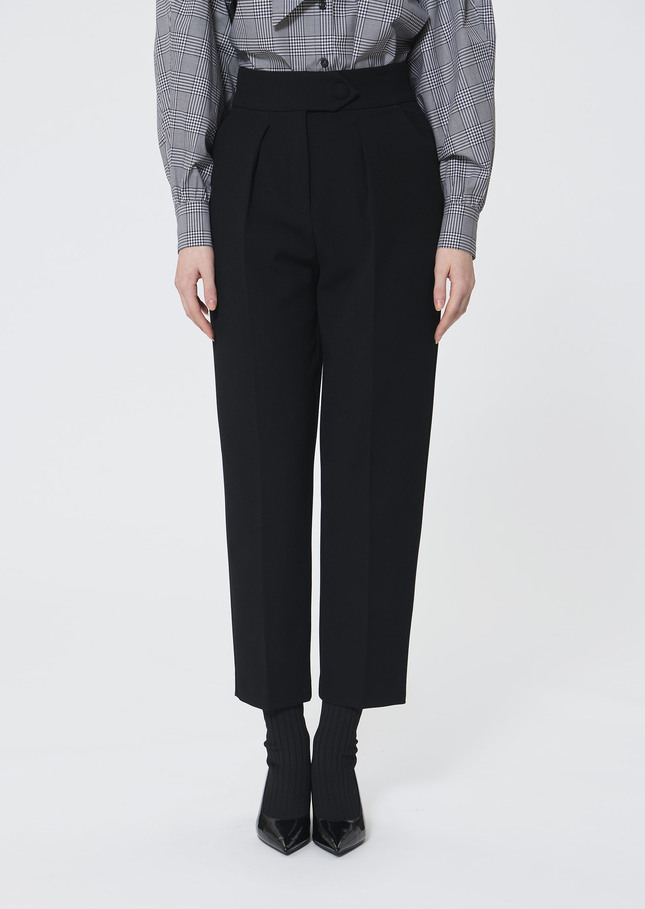 Pantalon Paaso noir en crêpe Noir TARA JARMON
