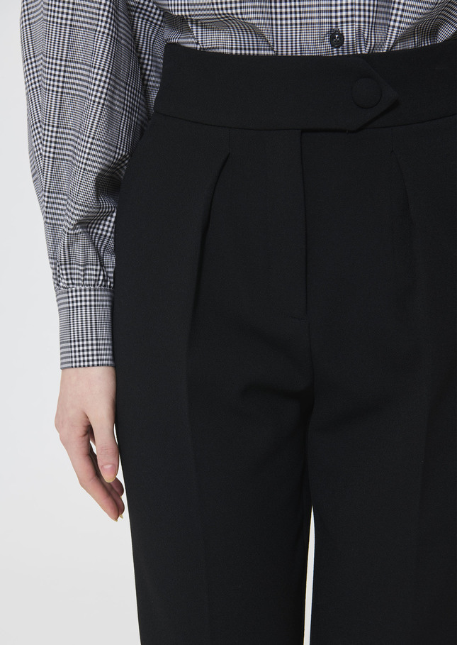 Pantalon Paaso noir en crêpe Noir TARA JARMON