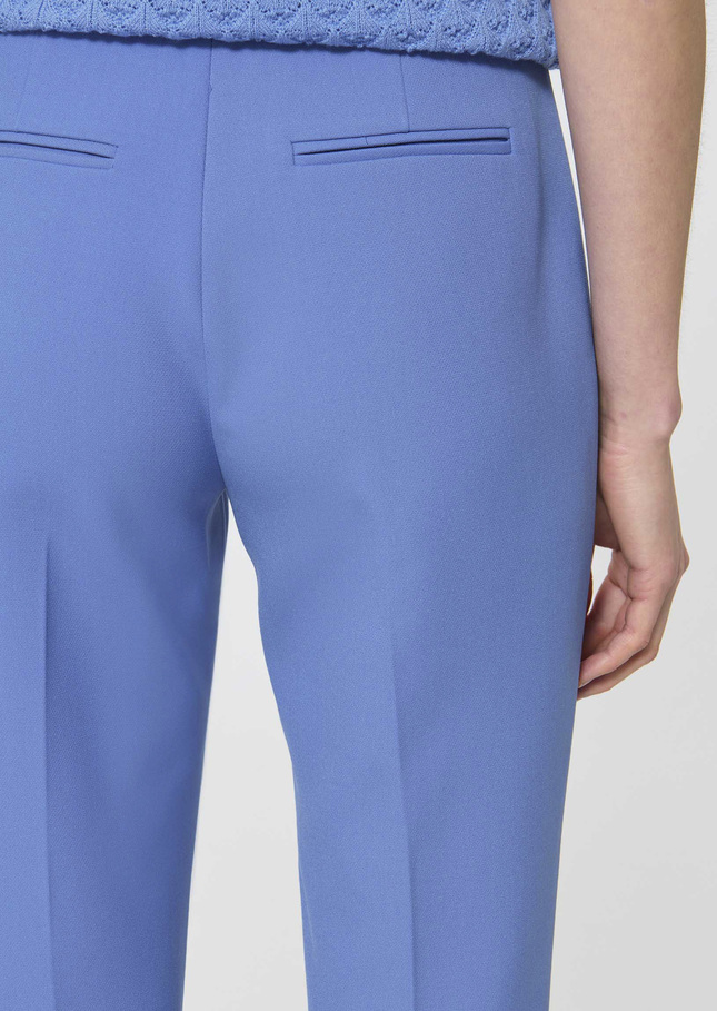 Pantalon Papillon bleu ciel en toile double Horizon TARA JARMON