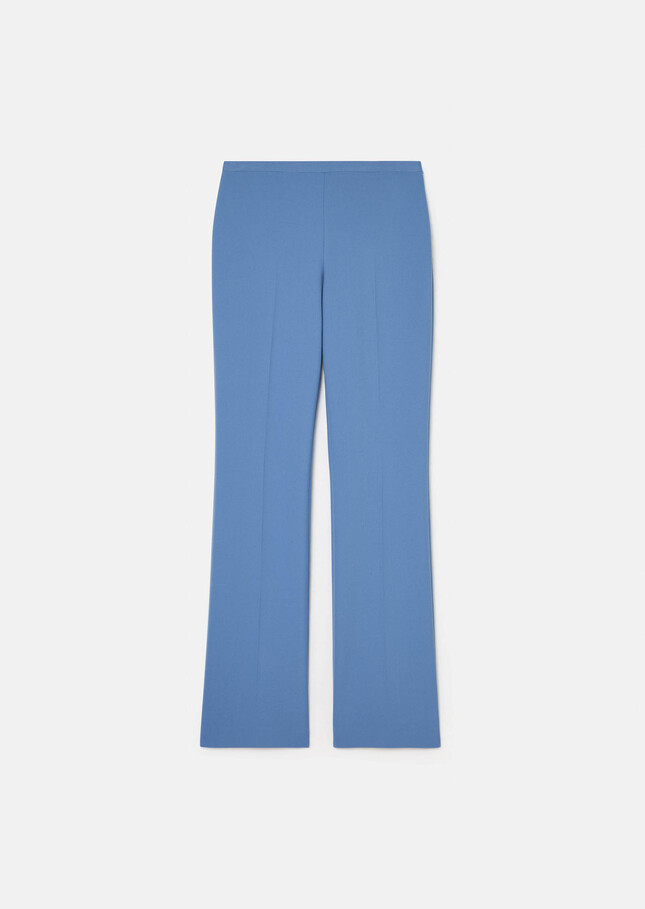 Pantalon Papillon bleu ciel en toile double Horizon TARA JARMON