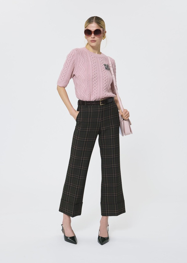 Pull Pedro rose pale en laine Blush TARA JARMON