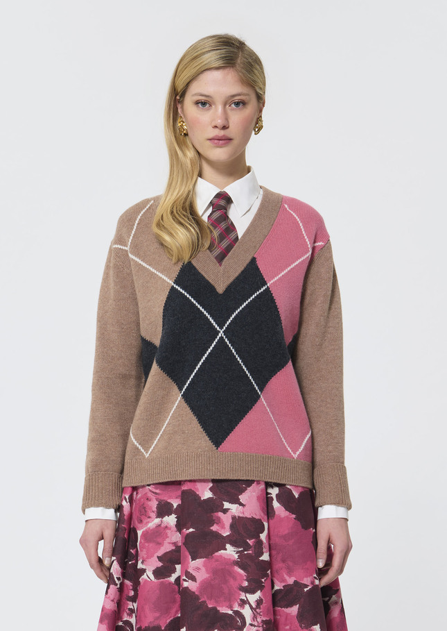 Pull Primo taupe en laine Taupe TARA JARMON