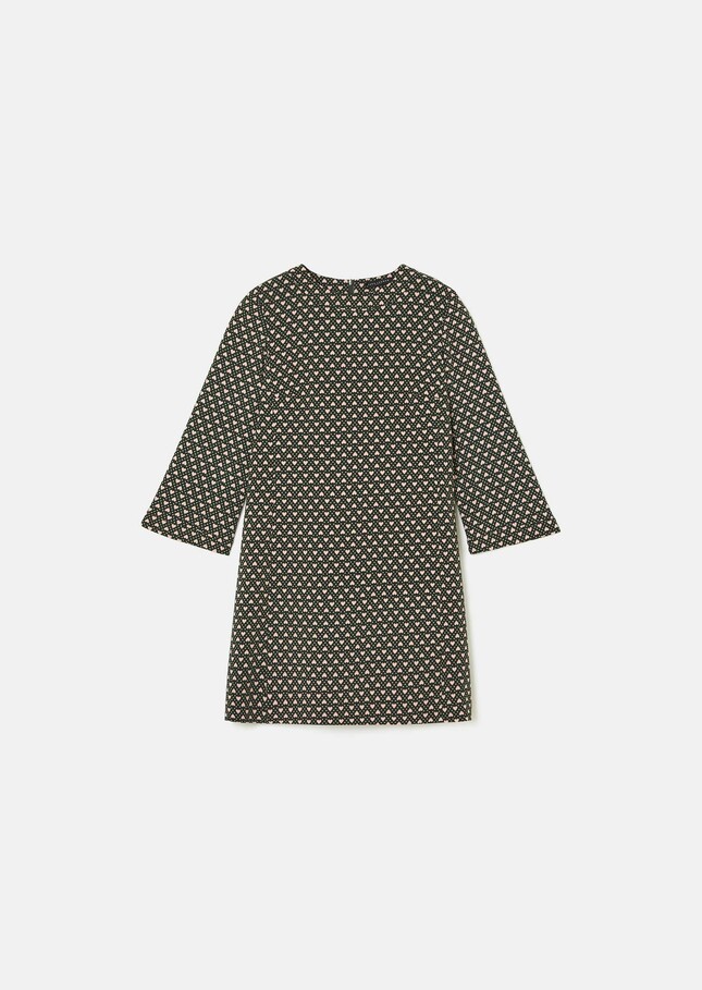 Robe Rivanna verte imprimée mini coeurs Vert anglais TARA JARMON