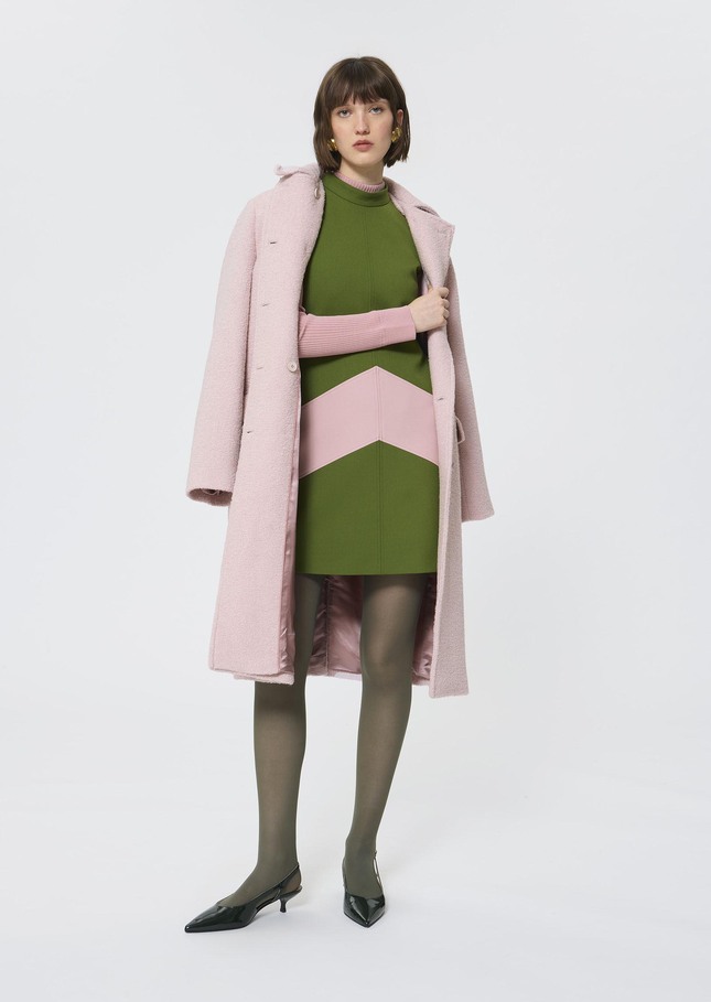 Robe Respect vert en toile double Cactus TARA JARMON