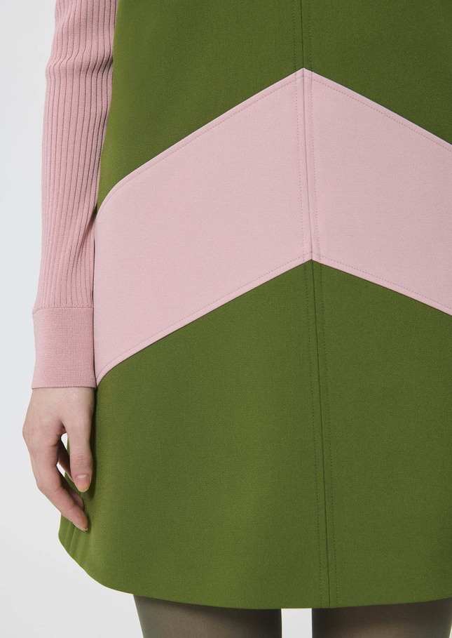 Robe Respect vert en toile double Cactus TARA JARMON