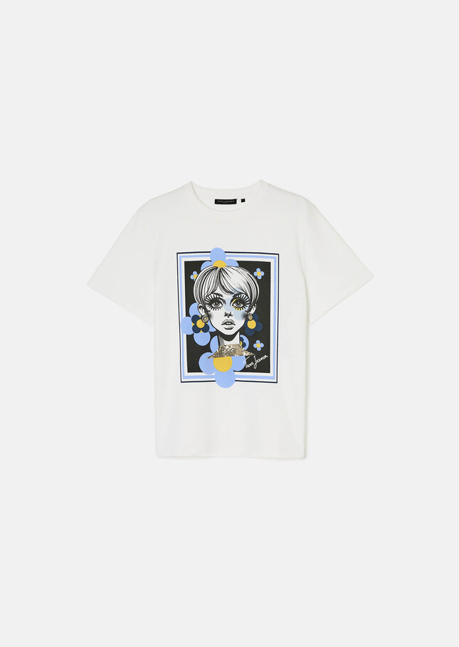 T-Shirt Taratwiggy blanc en coton Blanc TARA JARMON