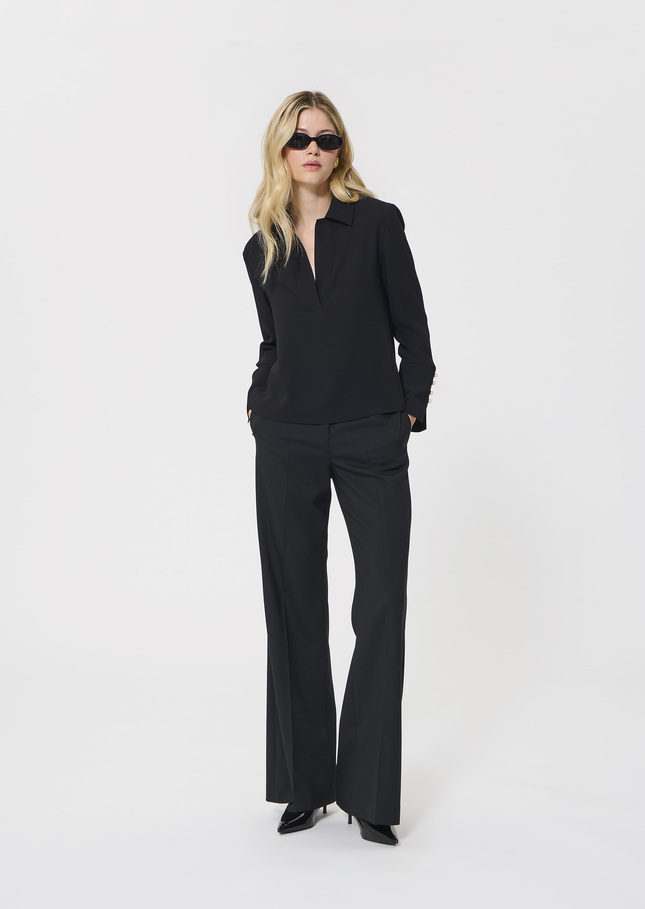 Top Tiphaine noir Noir TARA JARMON