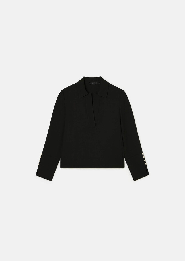 Top Tiphaine noir Noir TARA JARMON