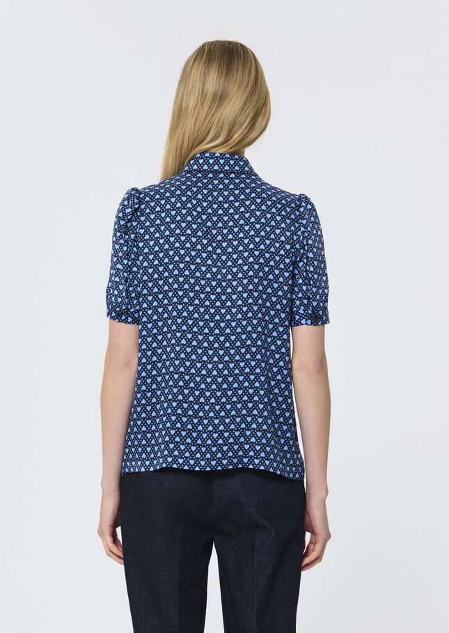 Top Tonino bleu nuit imprimé mini coeurs Nuit TARA JARMON