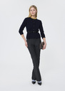 Gilet Guido bleu nuit en laine merinos et alpaga Blush, Jaune citron, Nuit TARA JARMON