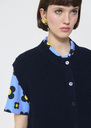 Gilet Gibson bleu nuit en laine douce Cactus, Nuit TARA JARMON