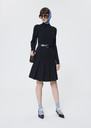 Jupe Jeanne bleu nuit en laine froide Nuit TARA JARMON